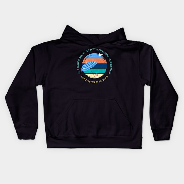 Calf Pasture Beach, Norwalk, Connecticut Kids Hoodie by funfun